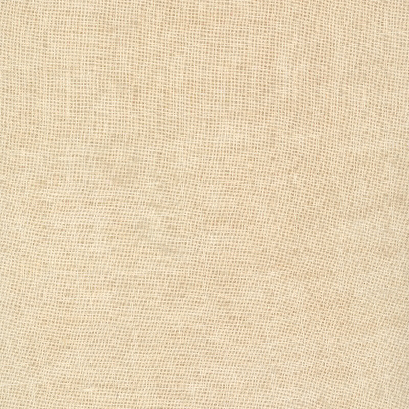 Close up swatch of 36ct Linen Fabric in the color Parchment.