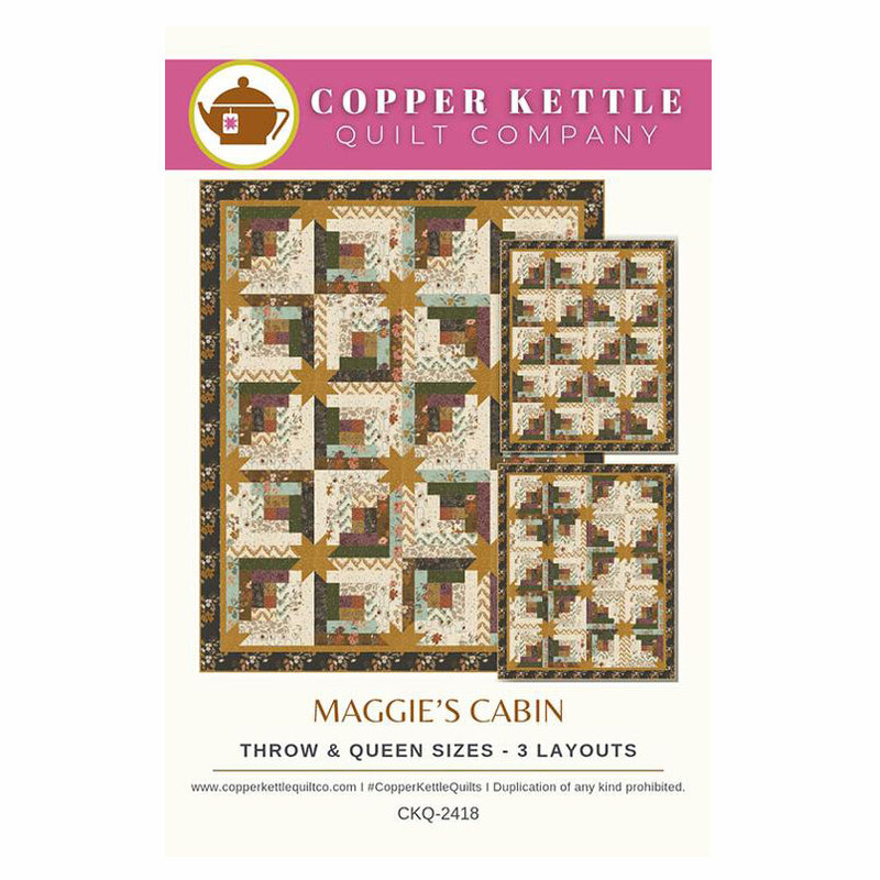 Front of the pattern featuring the finished quilt and variations. 