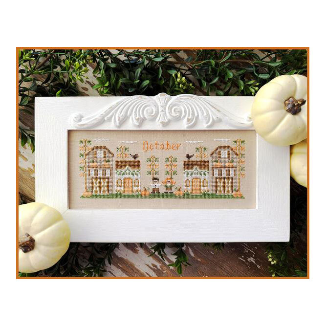 Finished pattern project staged with Christmas decor.