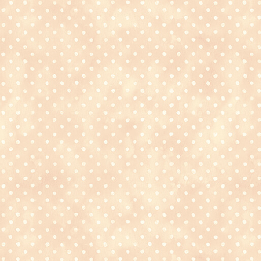 Mottled light beige background with evenly spaced white polka dots