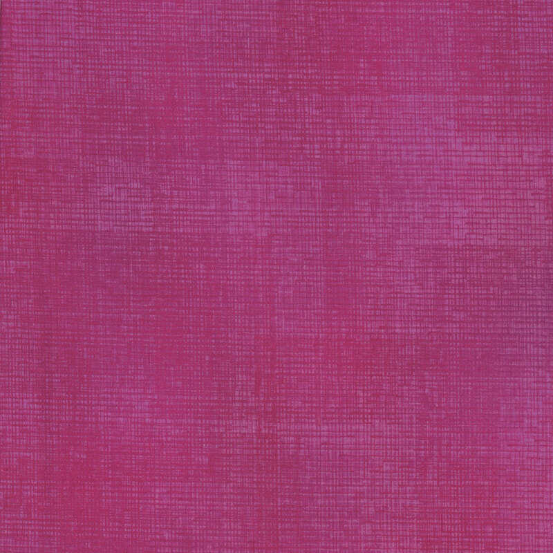 Swatch of dark pink fabric with tonal thatched texturing.