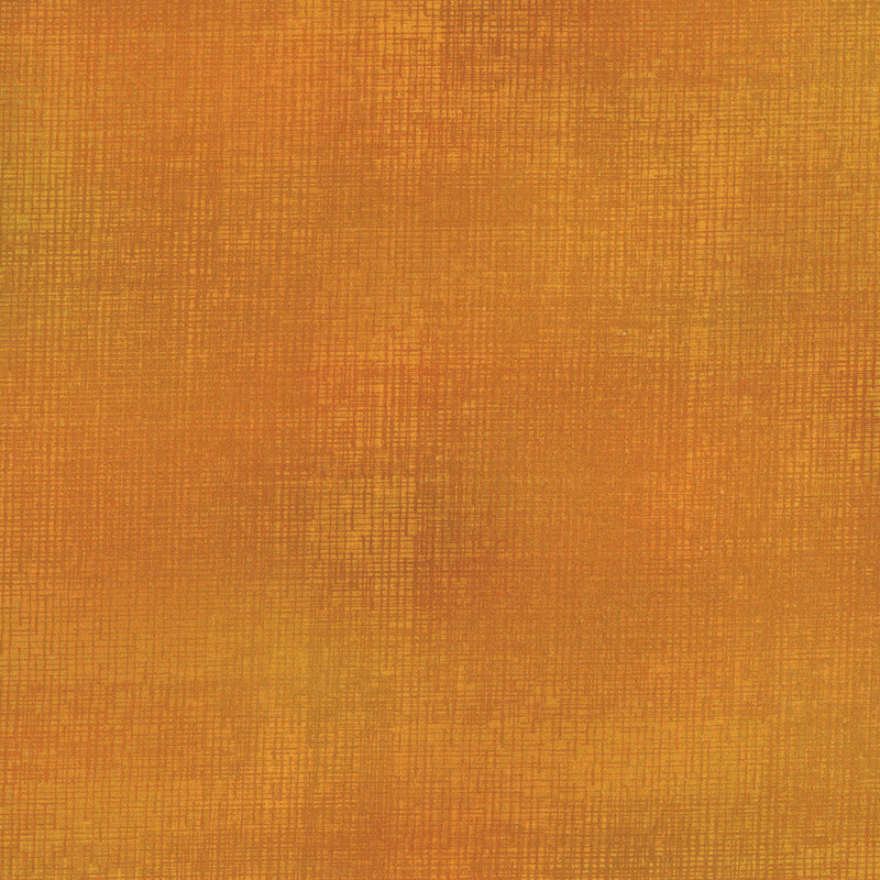 Swatch of dark golden fabric with tonal thatched texturing.