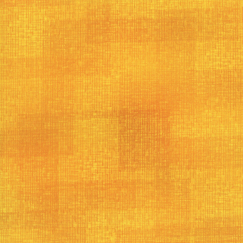 Swatch of bright yellow fabric with tonal thatched texturing.