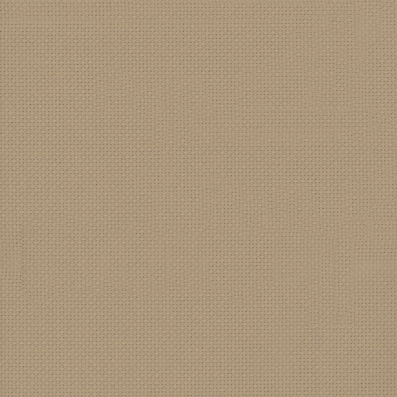 Scanned 8x8 swatch of the Dirty 14 Count Aida Cross Stitch Cloth by Wichelt, showing a mushroom hue.