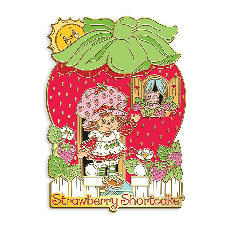 A digital mockup of the Strawberry Shortcake Needle Minder. 