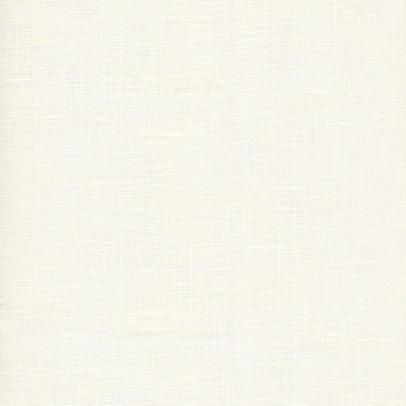 Close up swatch of Wichelt 28ct linen in the color white.