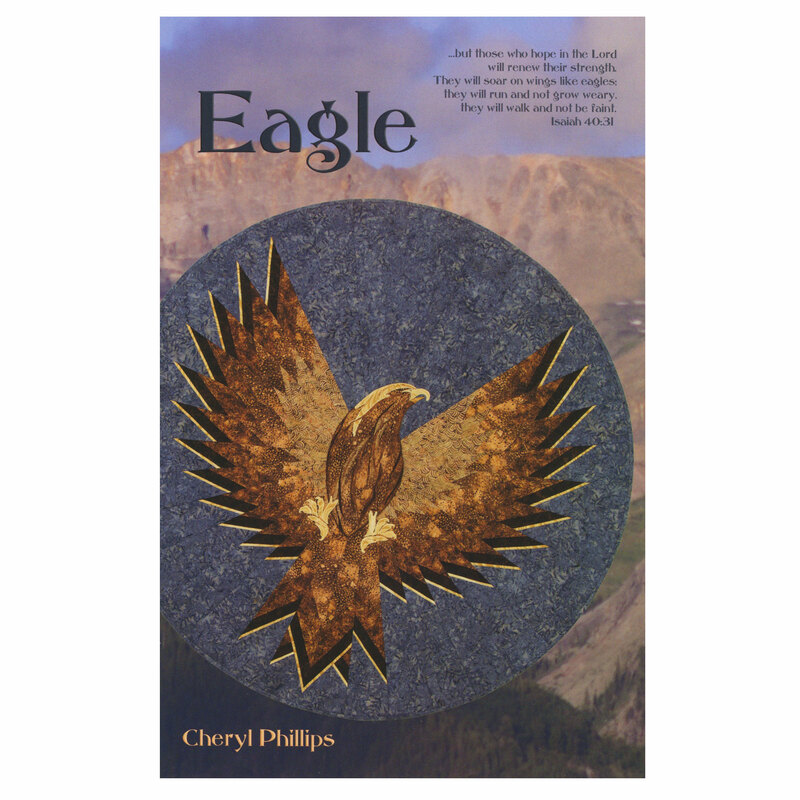 The front of the Eagle pattern, showcasing an eagle with outstretched wings on a mountainous background.