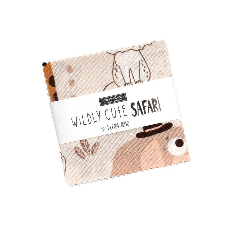 The Wildly Cute Safari Mini Charm Pack in its packaging, isolated on a white background.