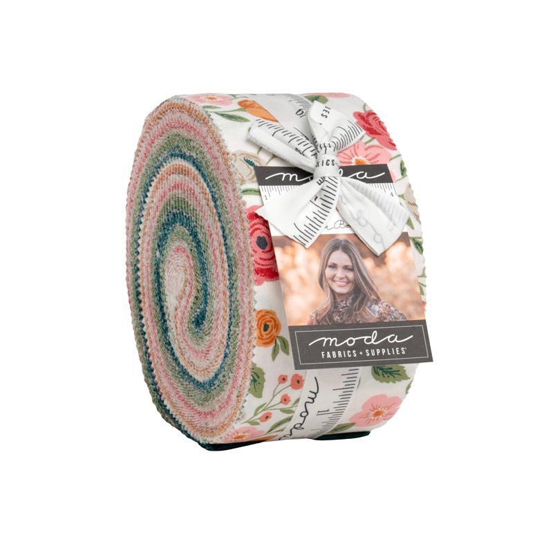 The Garden Glam Jelly Roll in its packaging, isolated on a white background.