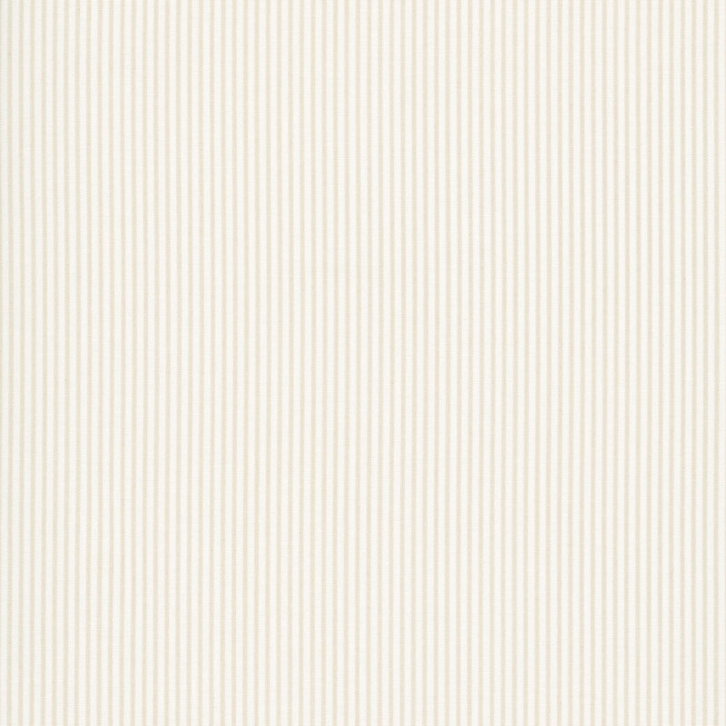 Beige and white striped fabric swatch.