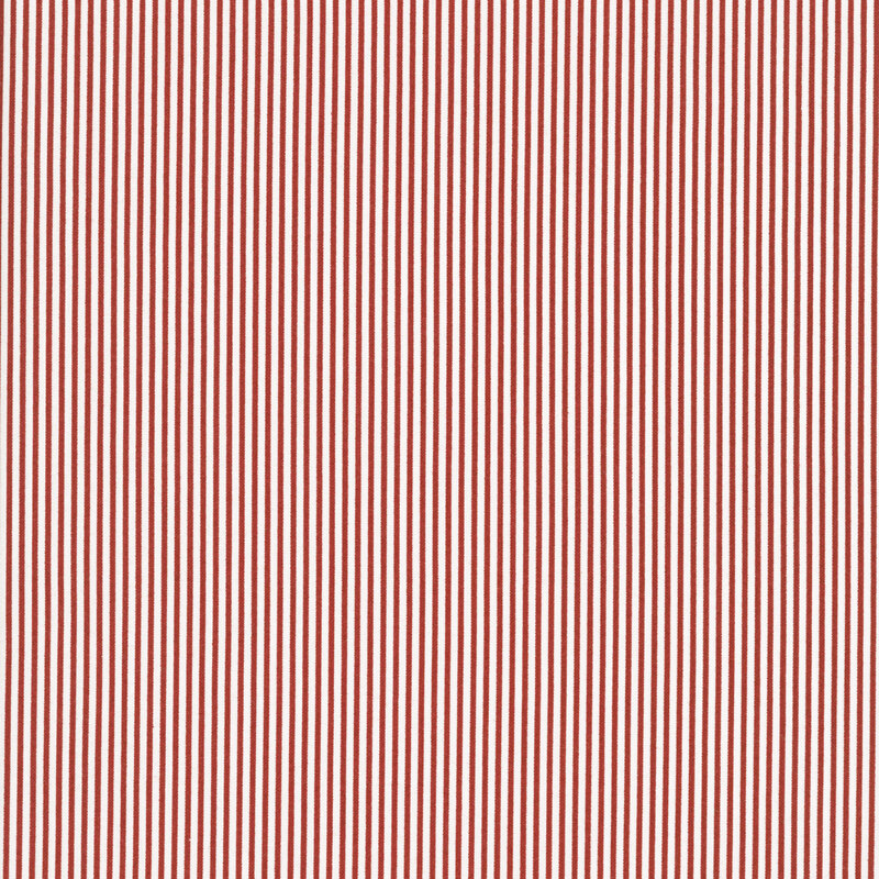 Red and white striped fabric swatch.