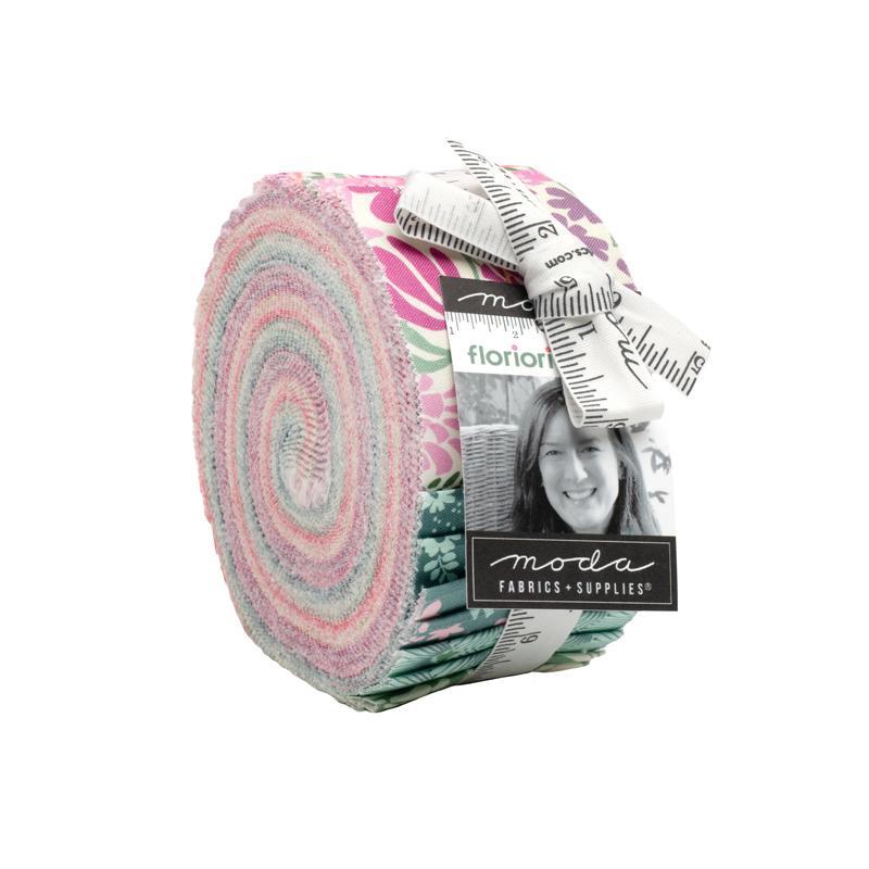 The Floriori Jelly Roll in its packaging, isolated on a white background.