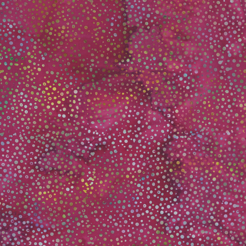 light violet fabric with a pattern of dots on a mottled background.