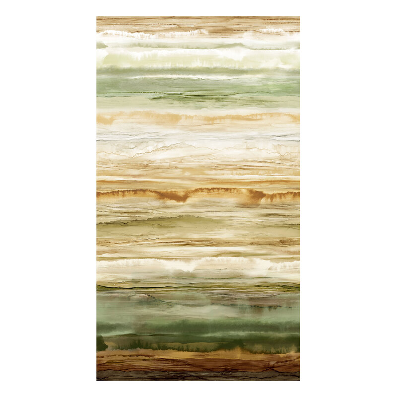 Ombre horizontal striped earth tone fabric that darkens further down the fabric.