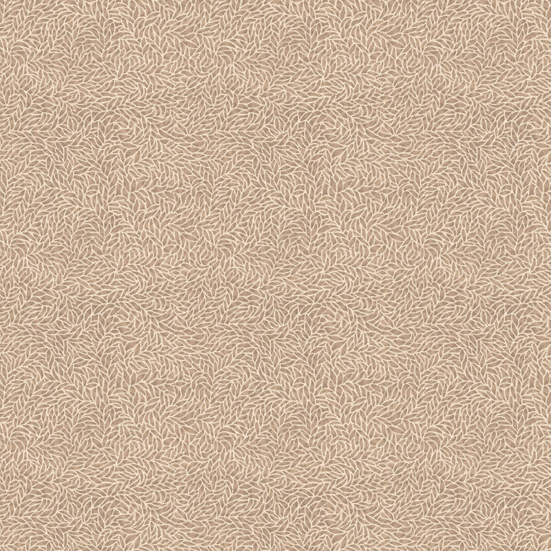 Tan fabric with a full cream etched petal design.