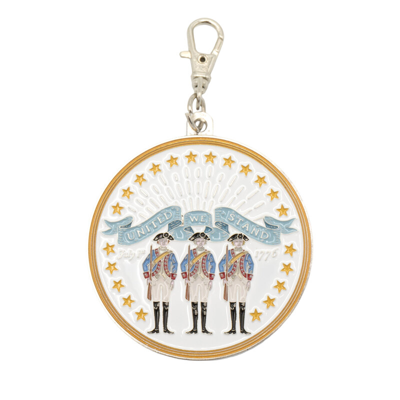Enamel Patriotic Independence Day Themed Zipper Charm