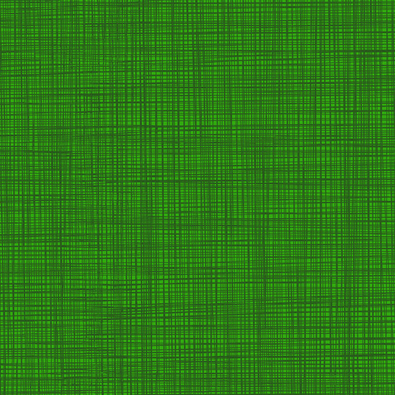 Dark green lined texture on shamrock green fabric.