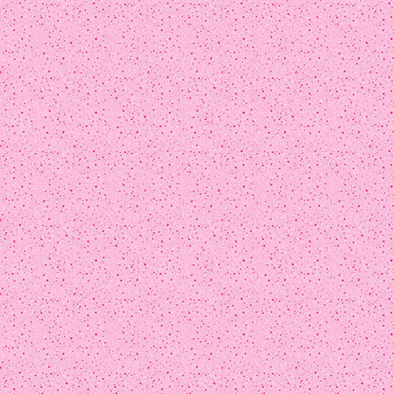 A pink fabric featuring hot pink and white spatters.