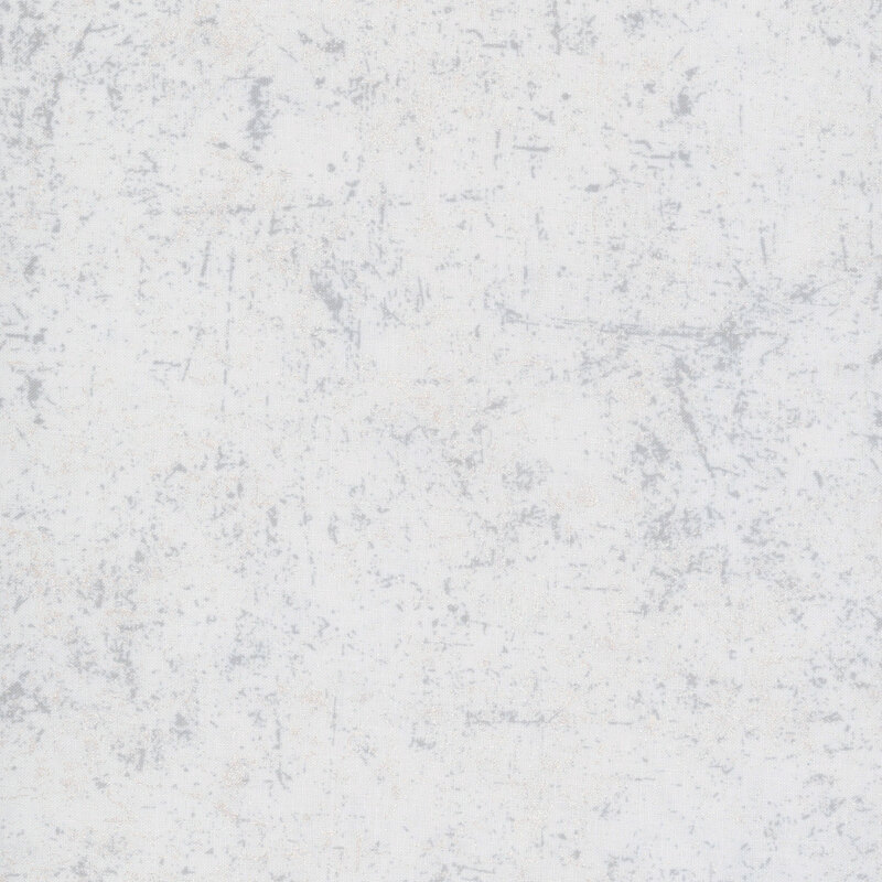 White fabric with a grunge-style texture with pearlized accents.