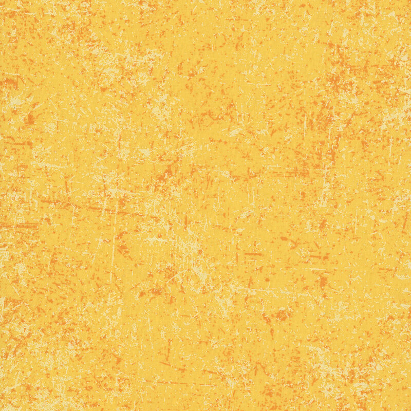 Bright yellow fabric with a grunge-style texture with pearlized accents.