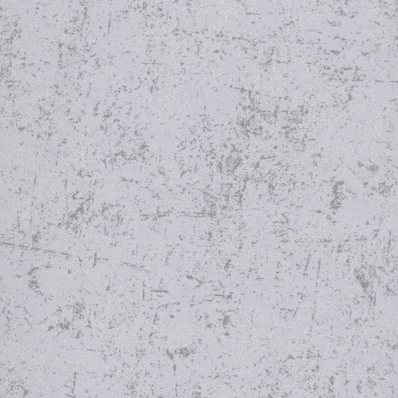 Gray fabric with a grunge-style texture with pearlized accents.