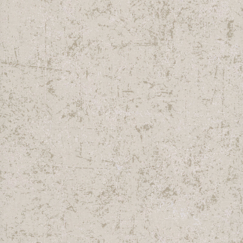 Gray fabric with a grunge-style texture with pearlized accents.