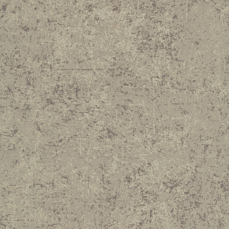 Gray fabric with a grunge-style texture with pearlized accents.