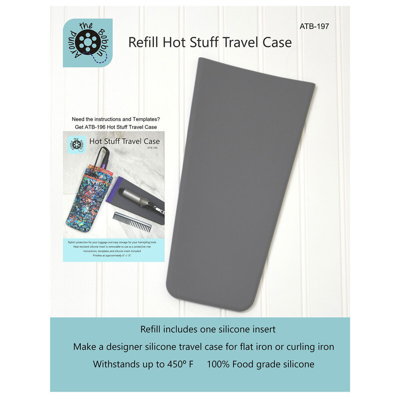 The front of the Hot Stuff Travel Case Refill packaging. 