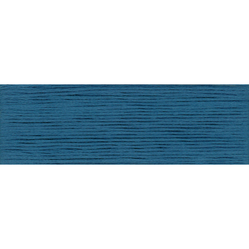 A close up of strands of dark dull blue LECIEN Cosmo Floss
