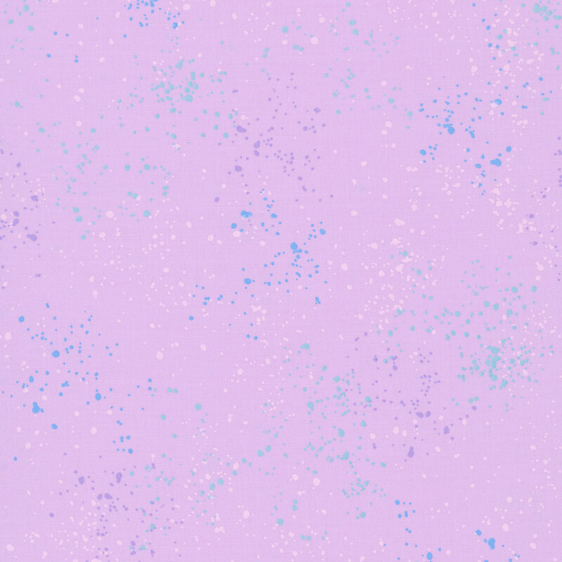 Light mauve fabric with natural splatters of purple, blue, and light pink.