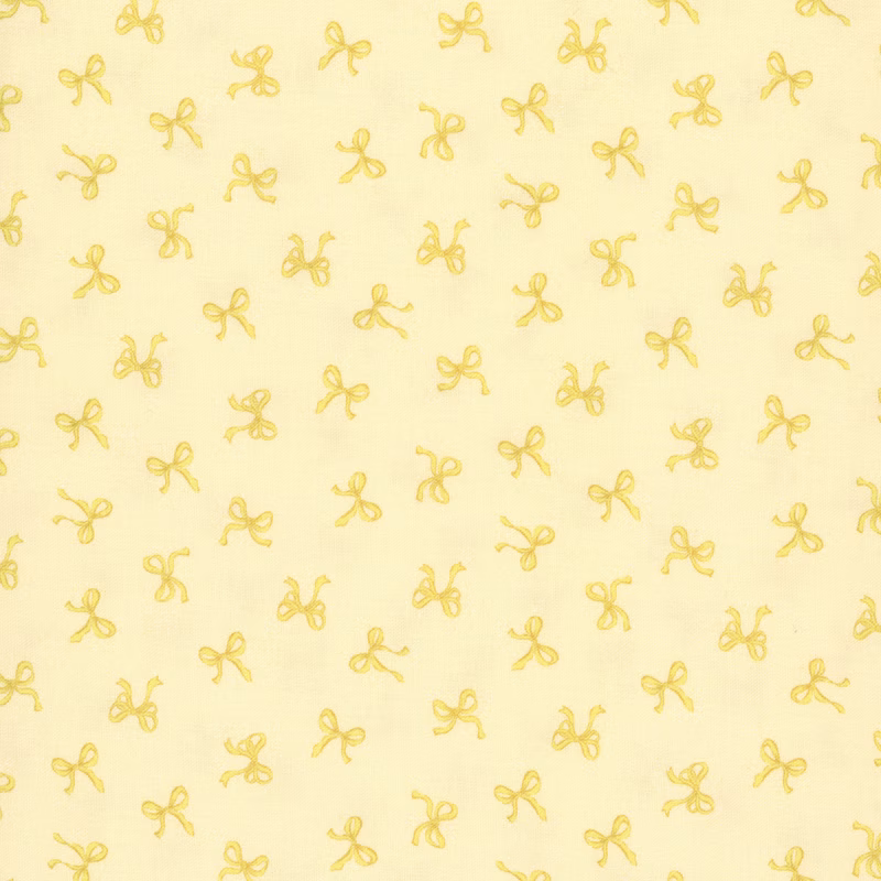 Buttercup & Blues R022038D Bows Yellow by Monika Zhu for Marcus Fabrics