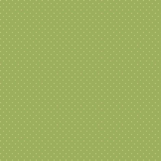 Soft green polka dots on a sage green fabric.