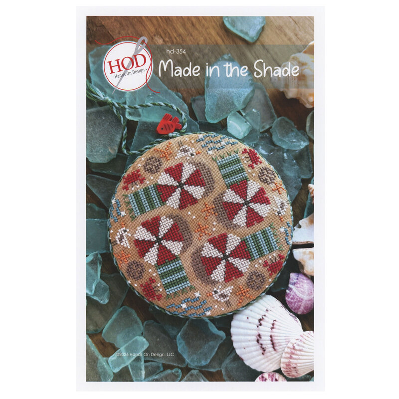 Front image of the Made in the Shade pattern featuring the finished pattern. 