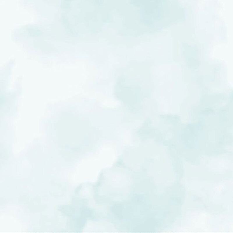 Powder aqua mottle textured fabric.
