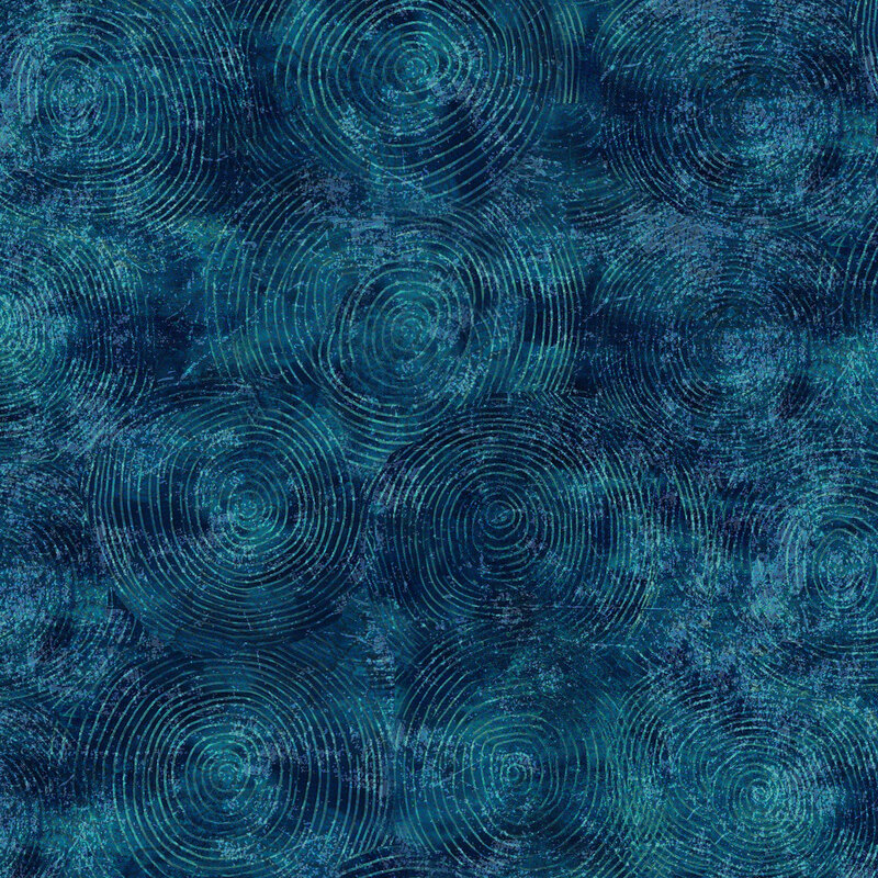 Mottled navy fabric with a light swirl texture.