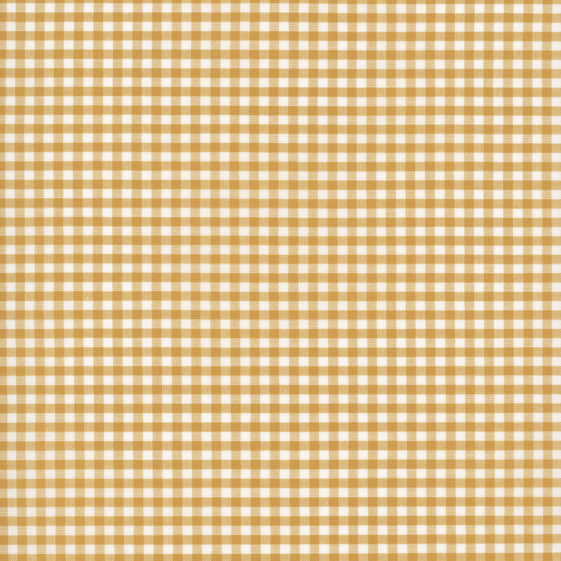 mustard and white gingham fabric