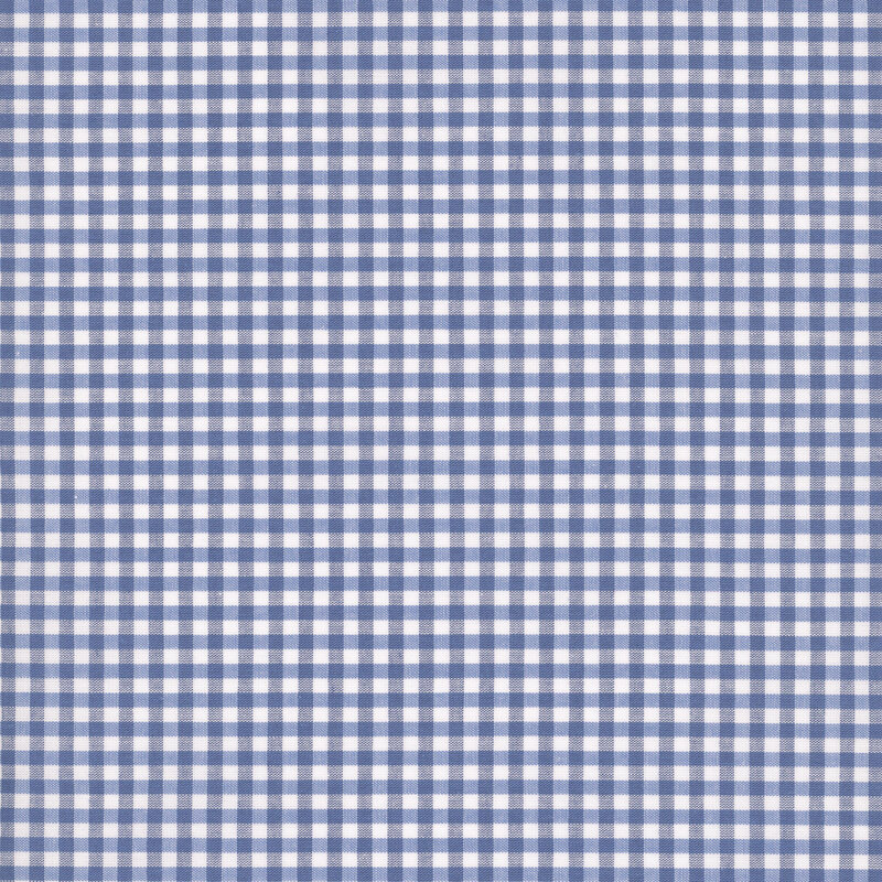 blue and white gingham fabric