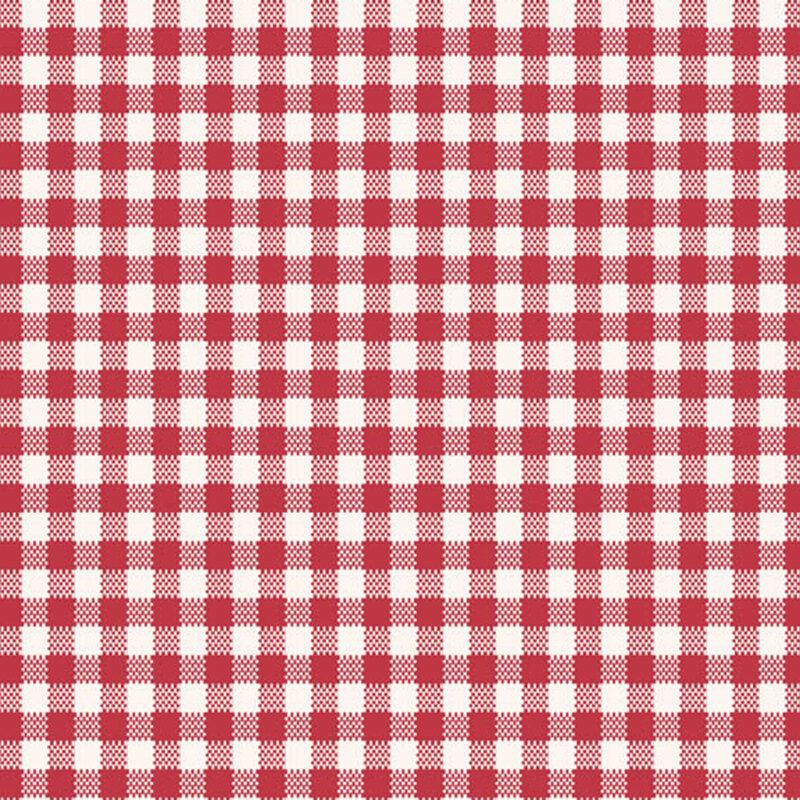 red and white gingham fabric