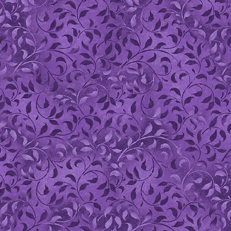 A grape fabric featuring mottled vines