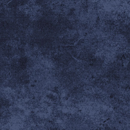 A mottled indigo blue flannel fabric.