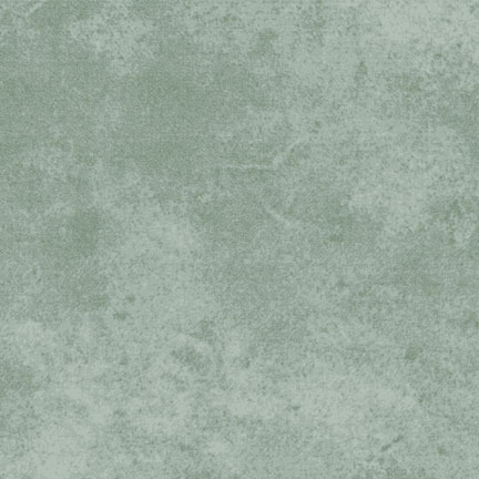 A mottled Xanadu green flannel fabric.