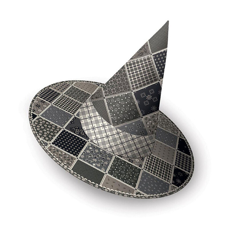 Abstract black-and-white patterned ceramic sculpture on a white background