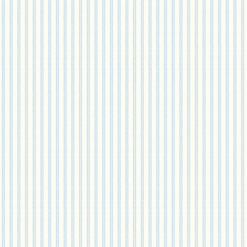 Cream fabric with natural dotted light blue lines.