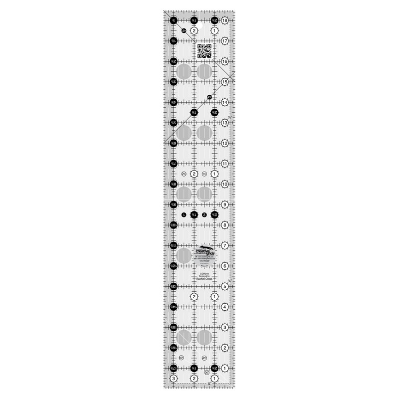 Creative Grids Quilt Ruler 3-1/2in x 18-1/2in Rectangle