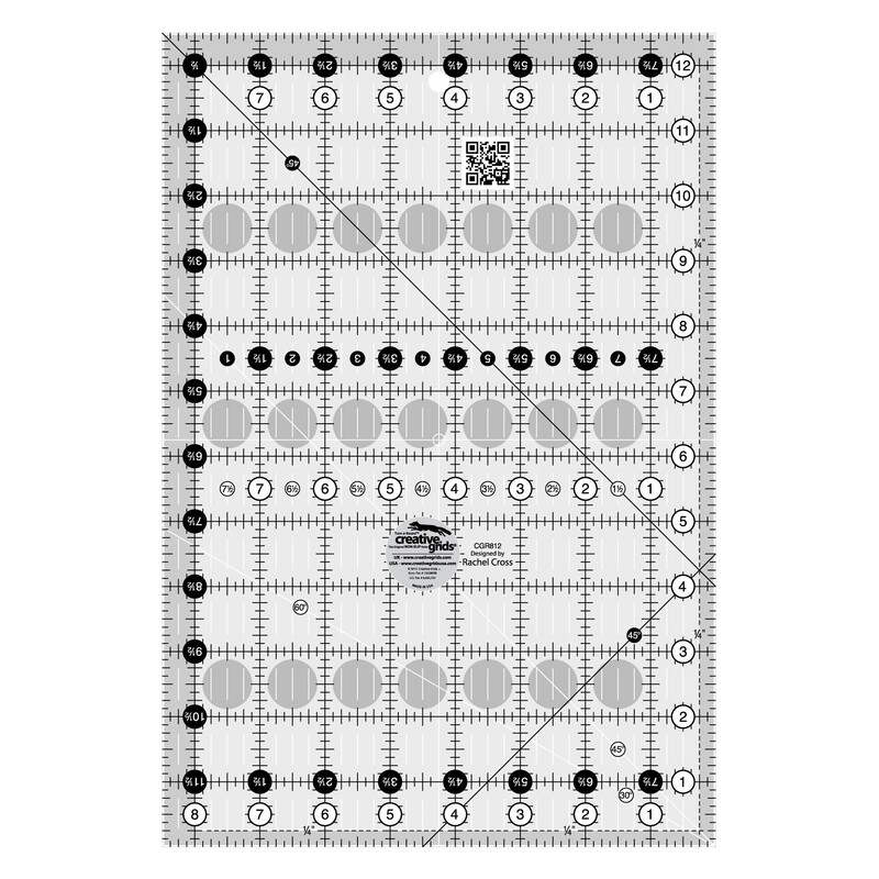 Creative Grids Quilt Ruler 8-1/2in x 12-1/2in Rectangle