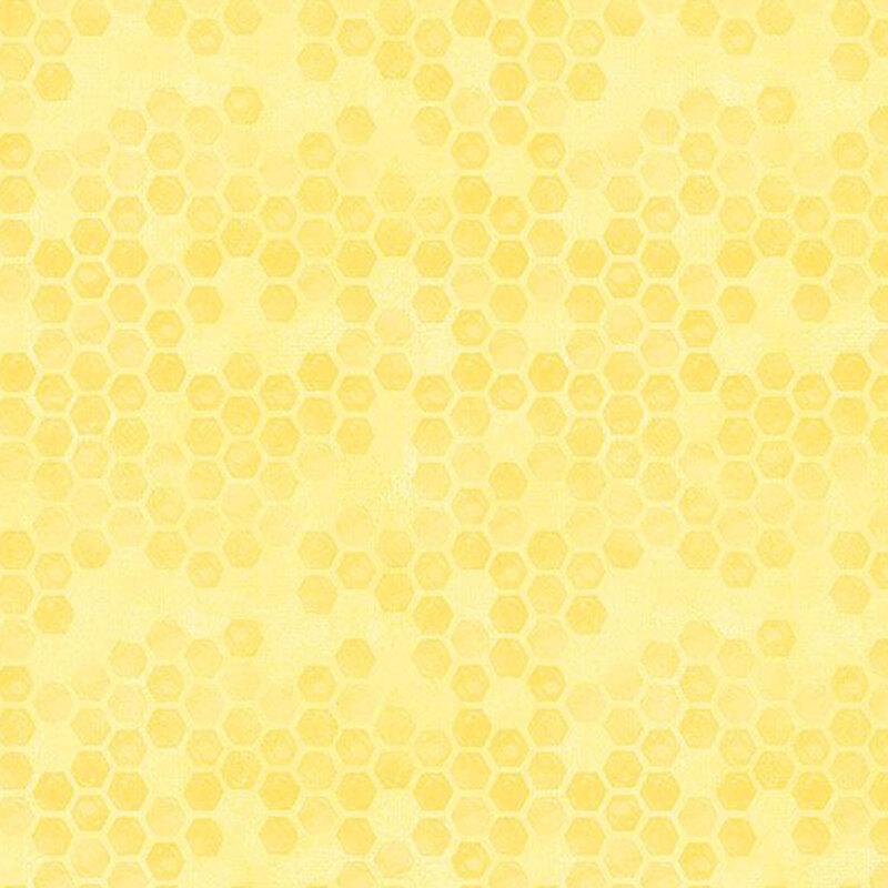 mottled honeycomb pattern on a butter yellow background