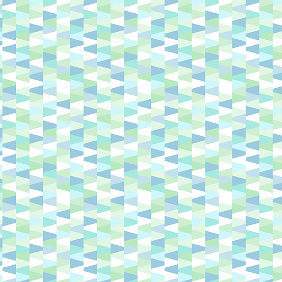 vertical columns of geometric triangles in shades of ice blue, aqua, mint, and white.