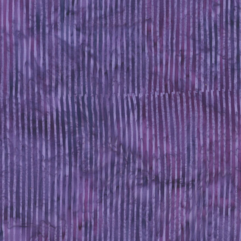 Violet striped batik fabric.