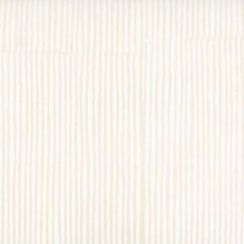 Soft cream striped batik fabric.
