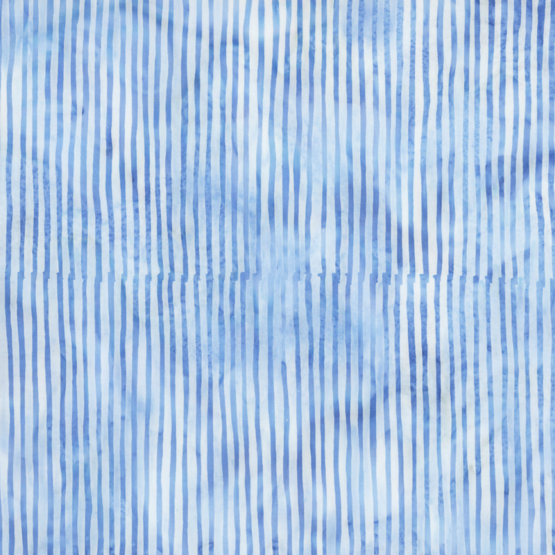 Light baby blue striped batik fabric.